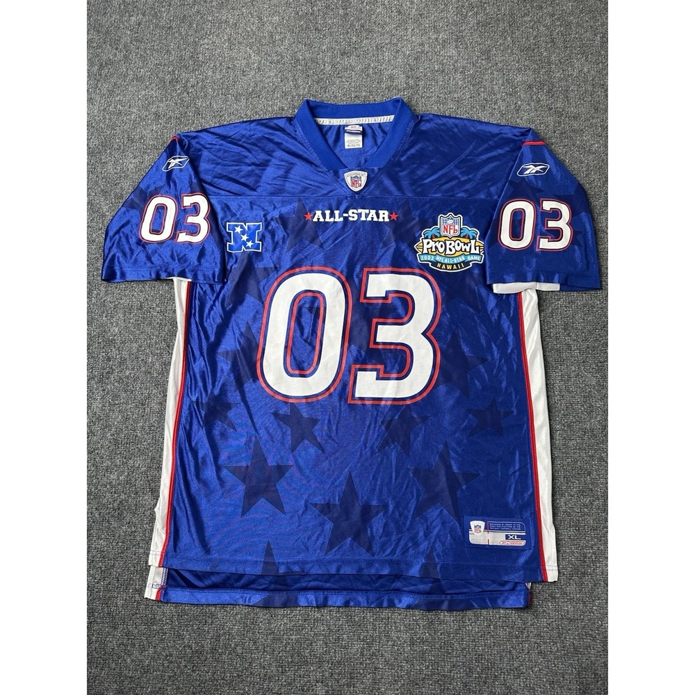 Mens NFL Pro Bowl All Star Hawaii Reebok Blue Football‎ Jersey 2003, Size XL